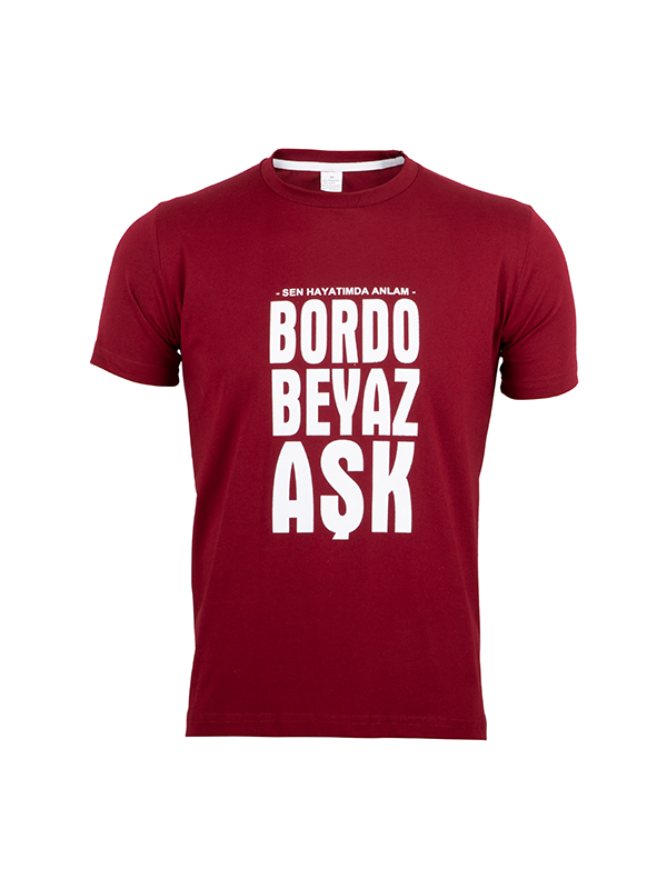 Bordo Beyaz Aşk S  | Hatayspor Store | Bir Hatayspor Futbol Kulübü Resmi Markasıdır.!